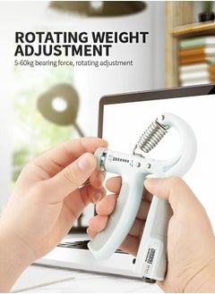 GROIC 2 Pack Hand Grip Strengthener, Grip Strength Trainer, Finger Forearm Exerciser with Counter, Adjustable Resistance Forearm Strengthener for Muscle Building and Injury Recovery  - Image 5