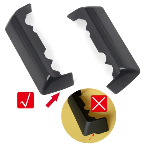 لـ تويوتا لاند كروزر برادو FJ150 2010-2022 حامل سقف خارجي أسود حوامل أمتعة غطاء واقي مركزي ملحقات السيارة 2 قطعة - Image 2