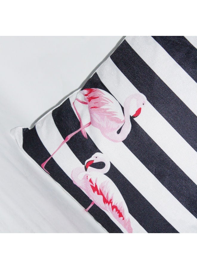 NIBEMINENT Digital Printed Decorative Cushion Case Black/White 40x40x6cm - Image 3