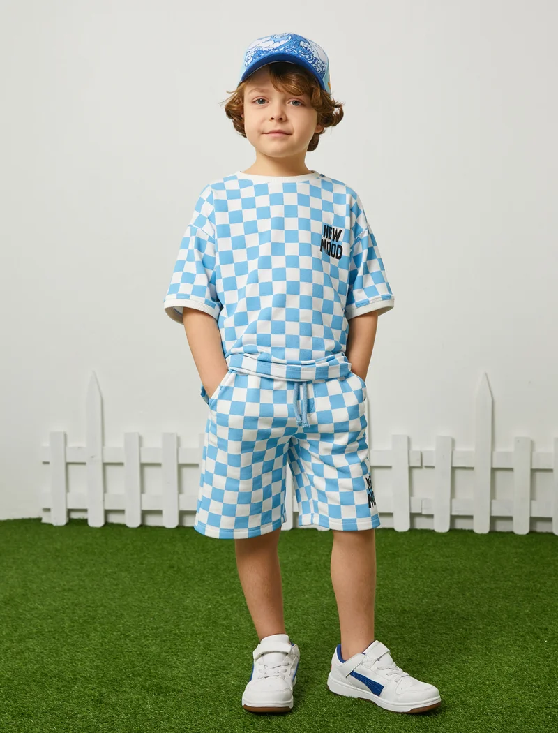 KOTON Bermuda Shorts Checked Drawstring Pockets