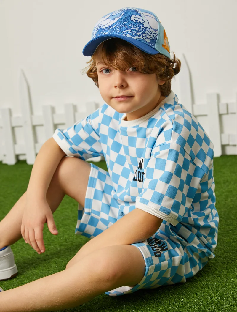 KOTON Bermuda Shorts Checked Drawstring Pockets