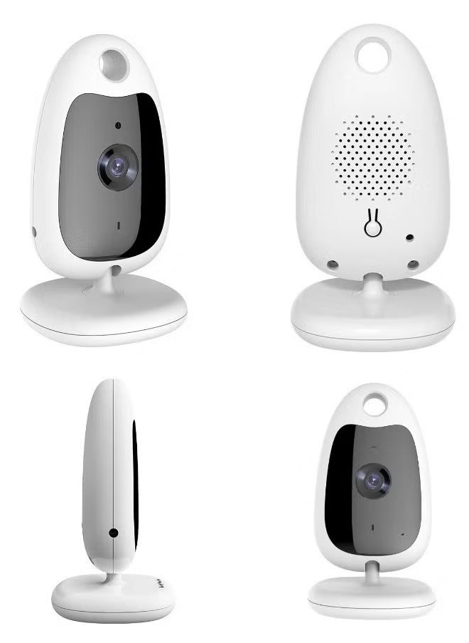 Baby Monitor - 2 Way Talk Video Baby Monitor With Camera, 2.0 Inch LCD Screen, Night Vision, Temperature Monitoring, For Baby Sleeping Status - Image 1