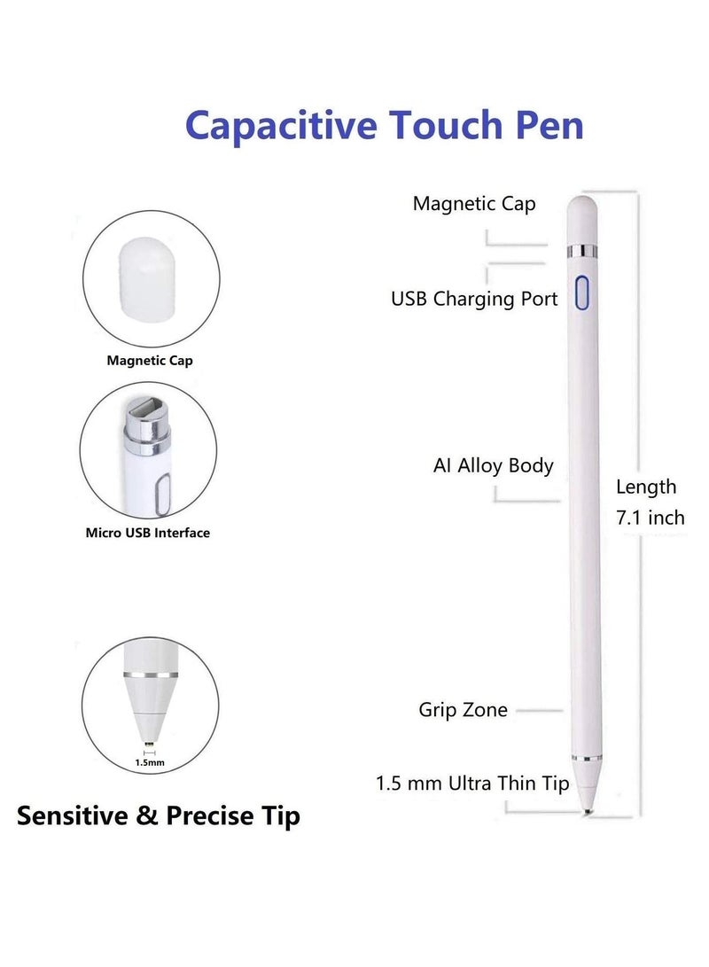 DUSALA Case for iPad Pro 11 Inch 2022 4th Gen 20213rd Gen 2020 2nd Gen with Pencil Holder Trifold Stand Case with Soft TPU Back Cover Auto Sleep Wake With Active Stylus Pen - Image 4