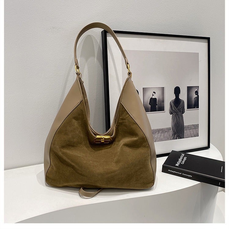 Shoulder Bag Women'S Large Capacity Casual Texted Leopard Print Tote Bag Fashionable All-Match Western Style Crossbody Bag - Image 1