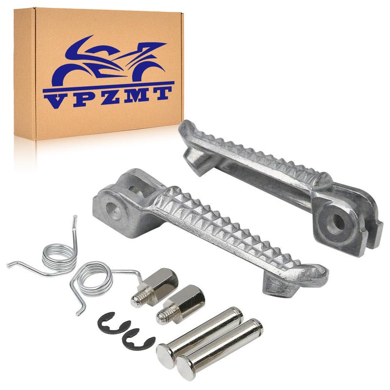 VPZMT Front Foot Pegs Footrests for yamaha YZF R1 19922019 R6 19992012 R6S 20032008 FrontWhite1 - Image 3
