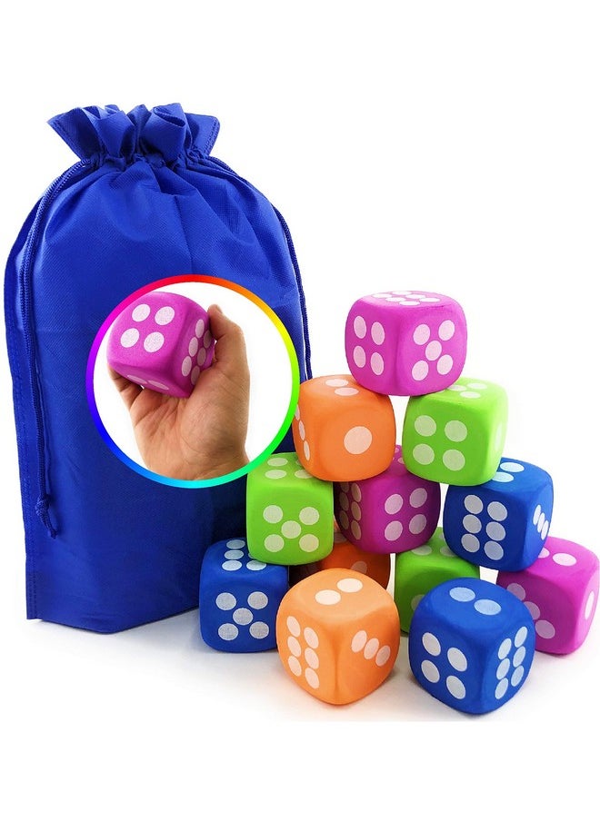 5" Eva Foam Dice (Pack Of 12) With Bonus Matty'S Toy Stop Storage Bag - pzsku/Z4DDF8033B870FECBFDBDZ/45/_/1734347344/d978ecb0-e881-46ca-a085-0f9cfd600d8e