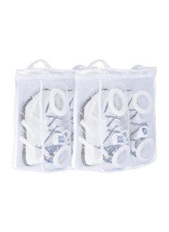 Shoe Washing Bags Laundry Bags with Zip Closure Reusable Hanging Bag for Sneakers Running Shoes and Socks 2 Pcs