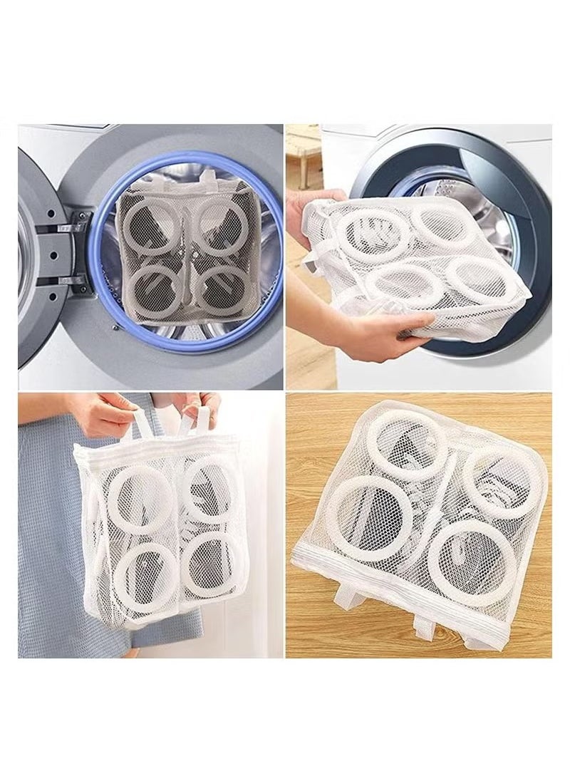 Generic - Shoe Washing Bags Laundry Bags with Zip Closure Reusable Hanging Bag for Sneakers Running Shoes and Socks 2 Pcs - Image 1