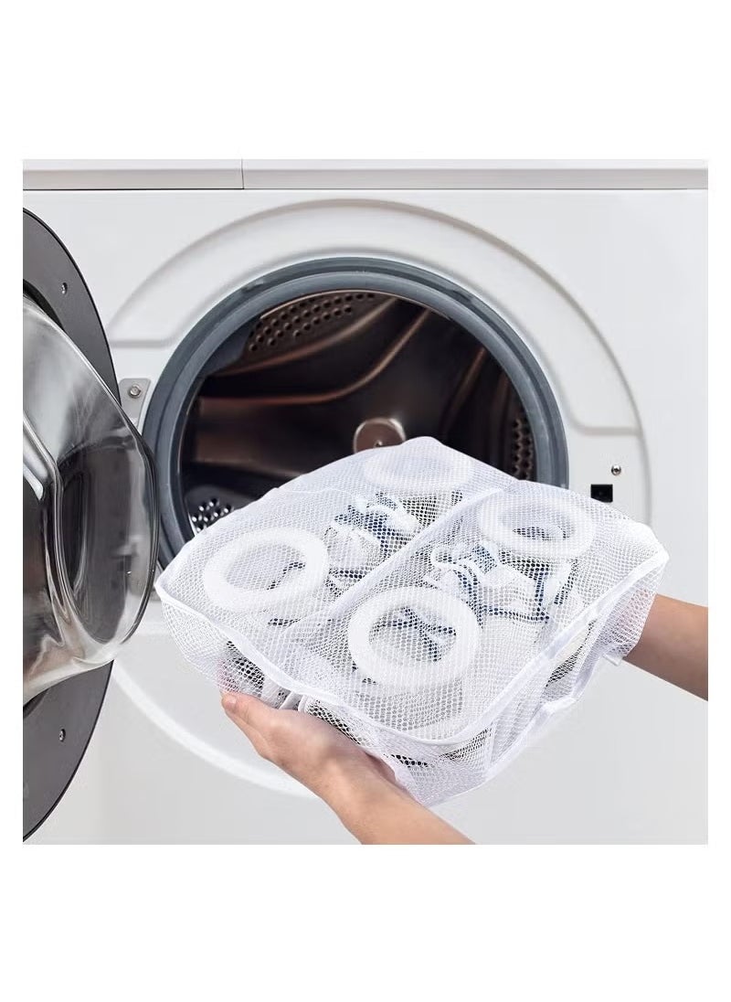 Generic - Shoe Washing Bags Laundry Bags with Zip Closure Reusable Hanging Bag for Sneakers Running Shoes and Socks 2 Pcs - Image 1