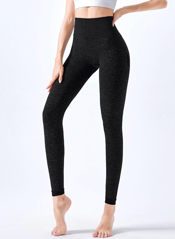 Loquat Women Quick Dry Breathable Yoga Leggings Black  - Image 1