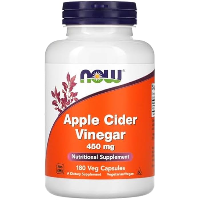 Now Foods - Apple Cider Vinegar 450 mg 180 caps - Image 1