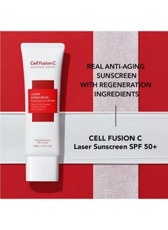 Cell Fusion C Laser Sunscreen Spf 50+ | Water Resistant Facial Sunscreen Antiaging Reef Safe  - Image 3
