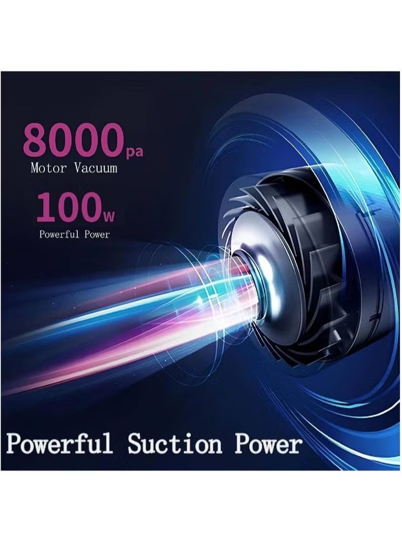 آر إيه أف مكنسة كهربائية للمراتب، مكنسة كهربائية للأسرّة مزودة بضوء الأشعة فوق البنفسجية، منظف يدوي للمراتب مزود بفلتر HEPA، أداة إزالة العث القوية عالية التردد للأسرة والوسائد والأرائك - Image 3