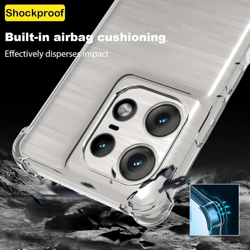 Realcase غطاء خلفي سيليكون لموتو إيدج 50 5G، مقاوم للخدوش، واقي شفاف كريستالي، غطاء خلفي مضاد للصدمات لموتو إيدج 50 5G - Image 2