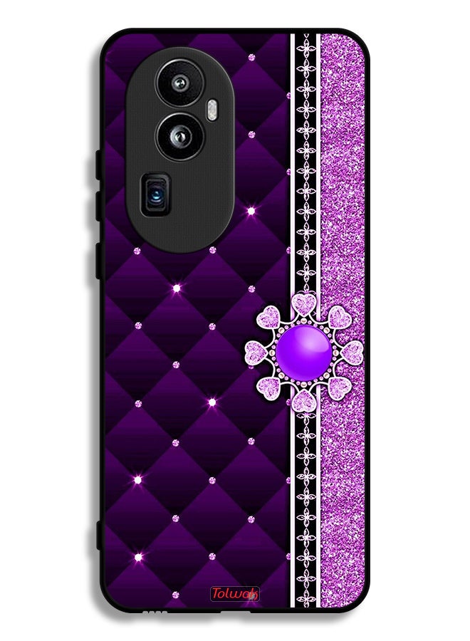 Tolwak Oppo Reno10 Pro (China) Protective Case Cover Glitter Hearts - Image 1