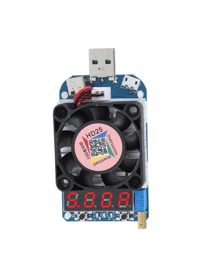 Thoraya USB Electronic Load Resistor Voltage Flow Meter Discharge Battery Tester HD25 (4A/25W)  - Image 1