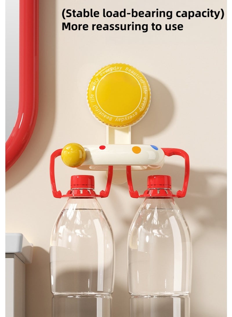 Hair dryer storage rack,  suction cup storage rack, non perforated wall mounted hair dryer rack（red) - Image 4