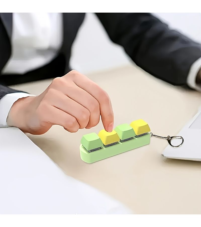 Mechanical Keyboard Style Keycap Keychain Random Color Sturdy Portable Charm Gamer Gift Decor Accessory - Image 5
