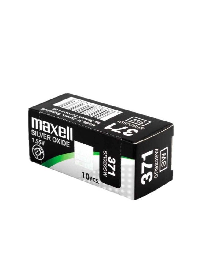 ماكسل ماكسيل 371/SR920SW   بطاريات 1.55 فولت - 10 قطع - Image 1