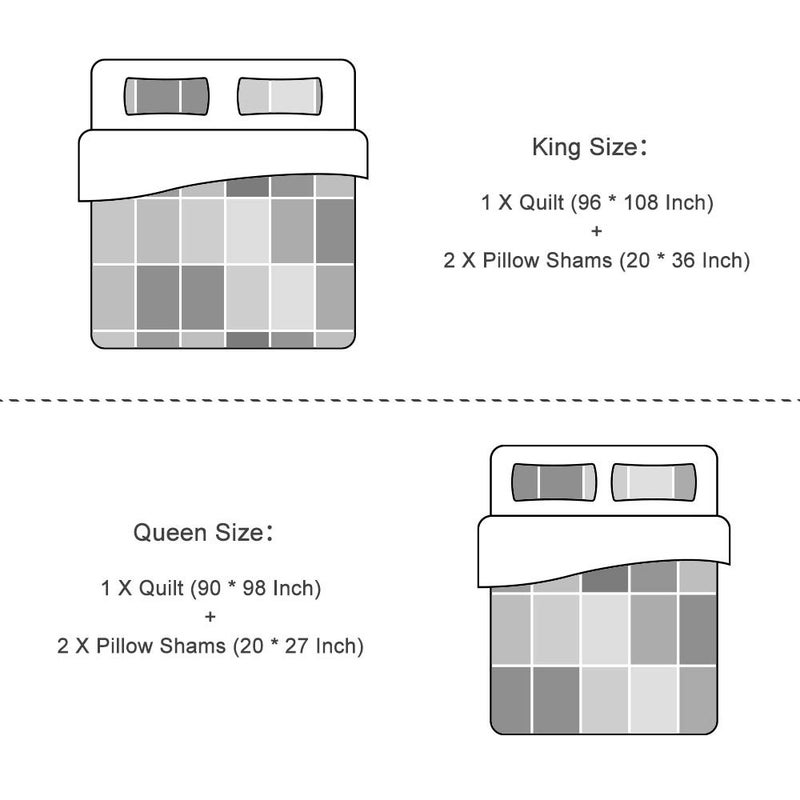 Travan 3-Piece King Bedspread Quilt Set Lightweight Coverlet Set Garden Style Floral Printed Oversized Quilted Bedding Set with Shams for All Season, Exquisite, King Size - Image 4