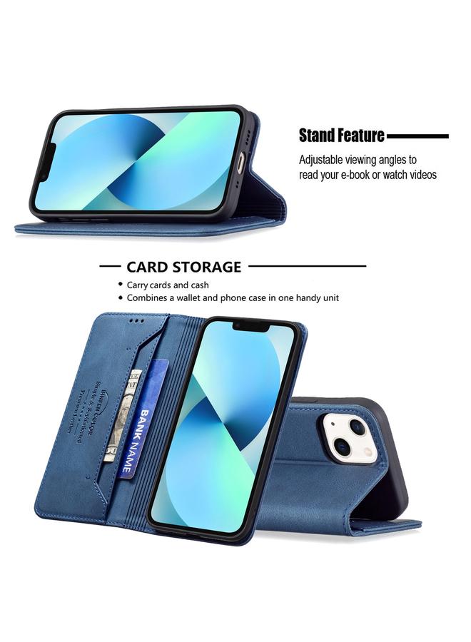 Zaboon Case For iPhone 13 mini Magnetic RFID Blocking Anti-Theft Leather Case with Holder & Card Slots & Wallet - Image 5