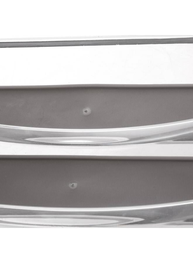 Five Simply Smart Tidy 5-Compartment High Quality SpSaving Cutlery Storage Tray Dark Grey and Clear - Image 3