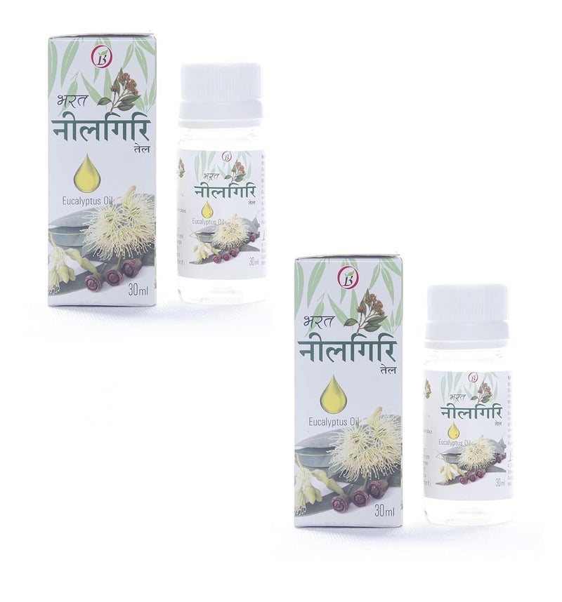 Bharat Bharat Ayurvedic Aushdhalaya 100 Natural and Pure 30Ml Eucalyptus Oil Pack of Two 30Ml each pack Eucalyptus Oil - Image 1