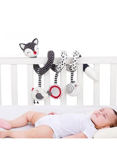 Generic TOLOLO Black And White Fox Bed Winding Newborn Early Education Toys 0-1 Years Old BB Device Haharem Bed Bell Wholesale-Color:Black Ears Fox Bed Wrap  - Image 5