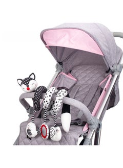 Generic TOLOLO Black And White Fox Bed Winding Newborn Early Education Toys 0-1 Years Old BB Device Haharem Bed Bell Wholesale-Color:Black Ears Fox Bed Wrap  - Image 4