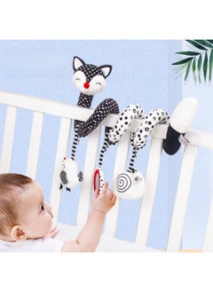 Generic TOLOLO Black And White Fox Bed Winding Newborn Early Education Toys 0-1 Years Old BB Device Haharem Bed Bell Wholesale-Color:Black Ears Fox Bed Wrap  - Image 2