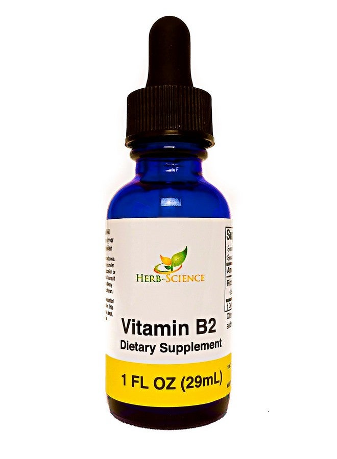 Herb-Science Vitamin B2 Supplement - Riboflavin Drops Liquid Extract - for Headache Relief, Natural Energy - Support for Hair, Skin, Nail Health,Collagen Production - Non-Alcoholic - 1 Fl.oz. - Image 2