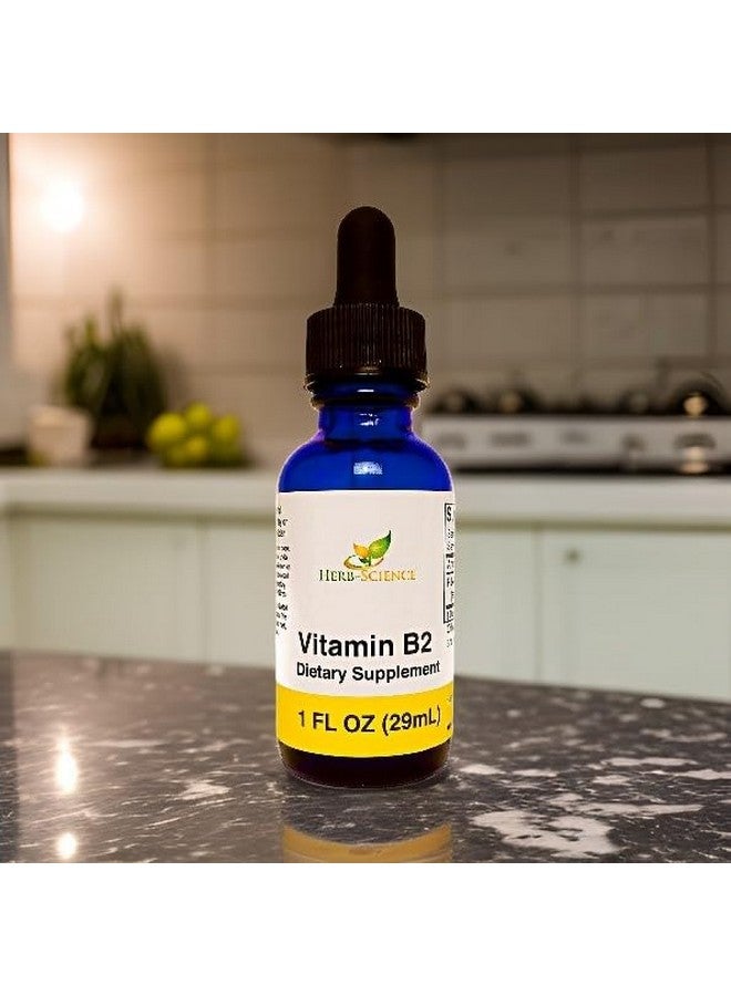 Herb-Science Vitamin B2 Supplement - Riboflavin Drops Liquid Extract - for Headache Relief, Natural Energy - Support for Hair, Skin, Nail Health,Collagen Production - Non-Alcoholic - 1 Fl.oz. - Image 4