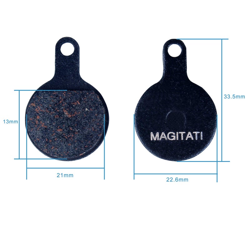 MAGITATI 4 Pairs Semi-Metallic Bicycle Bike Disc Brake Pads for Tektro Novela IOX, Smooth Braking, Low Noise, Long Life (Semi-Metallic) - Image 2