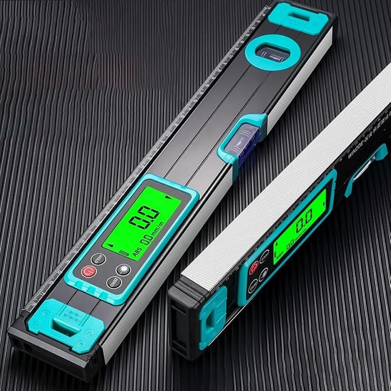 300mm Magnetic Measuring Tool With LED Green Backlight Display And Level - Image 4