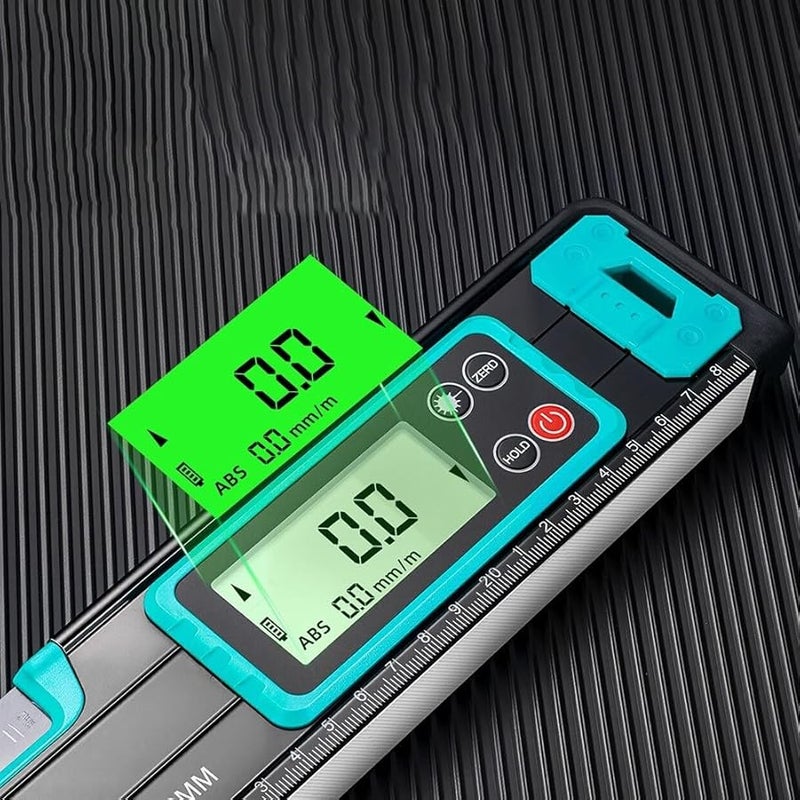 300mm Magnetic Measuring Tool With LED Green Backlight Display And Level - Image 5