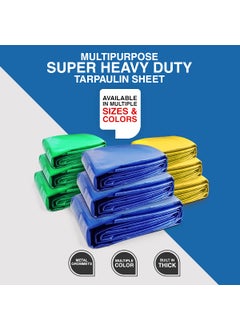 TUFFPAULIN TUFFPAULIN 12FT X 10FT 120 GSM Transparent Tarpaulin Tirpal Tadpatri Tharpai Thadika Extra Strong Reinforced Eyelets UV Resistant 100 Waterproof Virgin 6 Layer MLCL 3D Rib Technology1 No  - Image 5