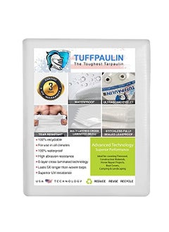 TUFFPAULIN TUFFPAULIN 12FT X 10FT 120 GSM Transparent Tarpaulin Tirpal Tadpatri Tharpai Thadika Extra Strong Reinforced Eyelets UV Resistant 100 Waterproof Virgin 6 Layer MLCL 3D Rib Technology1 No  - Image 2