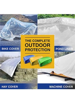 TUFFPAULIN TUFFPAULIN 12FT X 10FT 120 GSM Transparent Tarpaulin Tirpal Tadpatri Tharpai Thadika Extra Strong Reinforced Eyelets UV Resistant 100 Waterproof Virgin 6 Layer MLCL 3D Rib Technology1 No  - Image 3