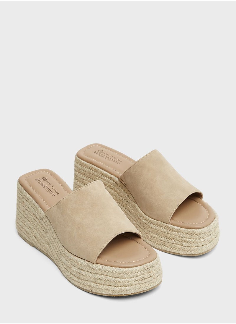 CALL IT SPRING - Romina Wedge Sandals - Image 1