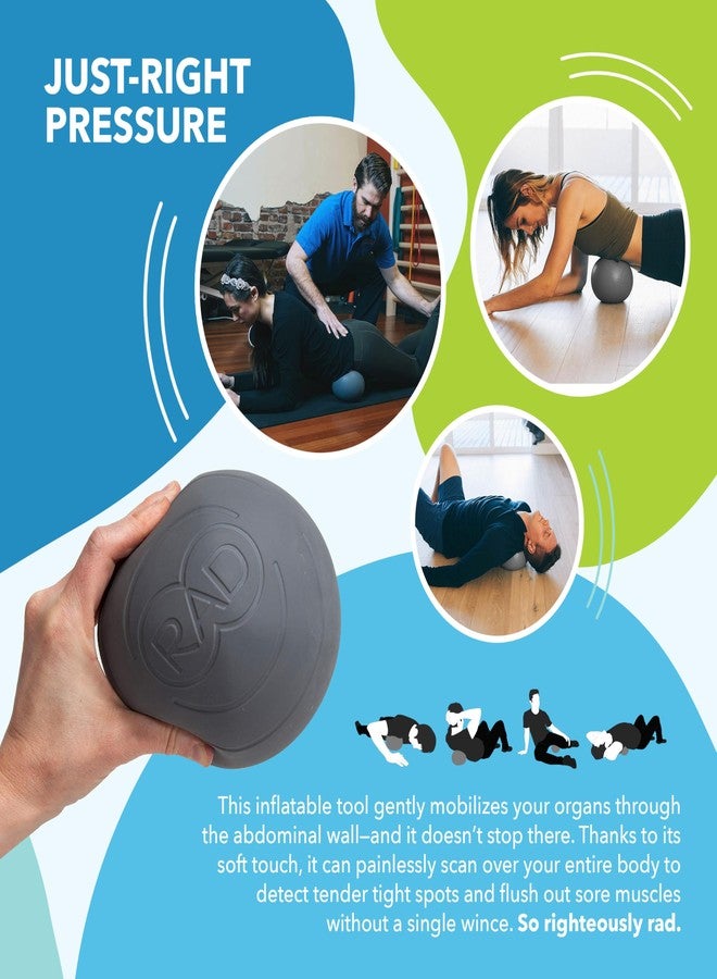 RAD Centre – Soft Yoga Deep Tissue Massage Ball – Myofascial Release Ball for Abdominal, Psoas, Neck & Stomach Massage – Trigger Point & Mobility Therapy - Image 4