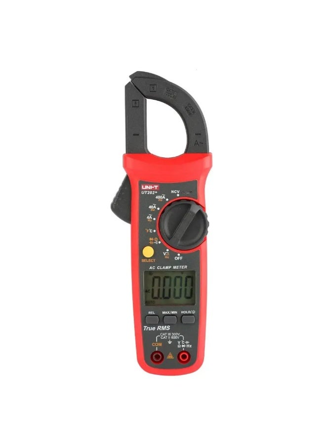 Uni-T UT 202+ Digital Clamp Meter, 2000 Count, AC 400A, Temperature Measurement - Image 3