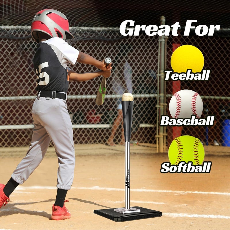 JASCOPRO Portable Batting Tee - Height Adjustable from 25-37 inches for Baseball and Softball - Image 4