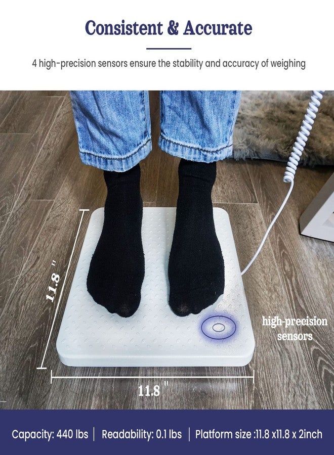 Tetuga Medical Scale - Heavy Duty 440 lb High Capacity Wrestling Scale for Body Weight with Easy to Read LCD Display Physician Scale, Professional Medical Grade Scale for Doctor Home Gym Office - Image 5