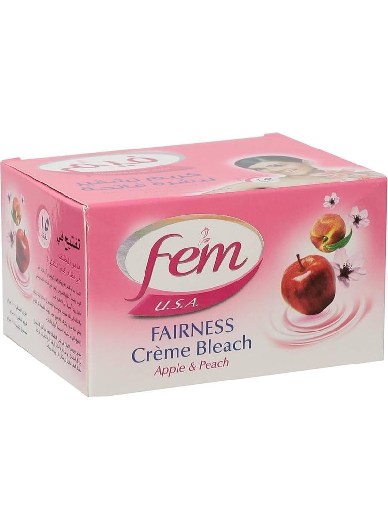 fem كريم تبييض التفاح والخوخ من الولايات المتحدة 100 جرام - Image 1