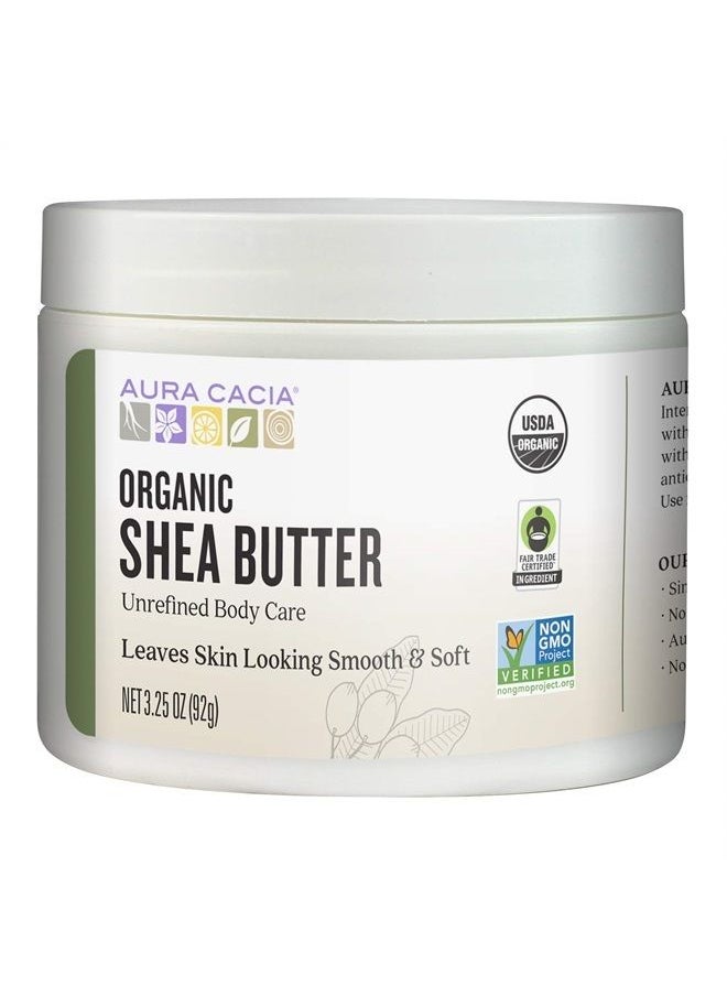 Aura Cacia Organic Shea Butter | Unrefined Body Care | 3.25 oz. 