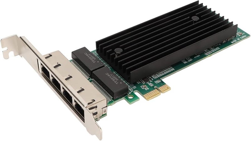 بطاقة شبكة إيثرنت جيجابت 4 منافذ PCIe مع وحدة تحكم JL82576EB للخوادم - Image 3