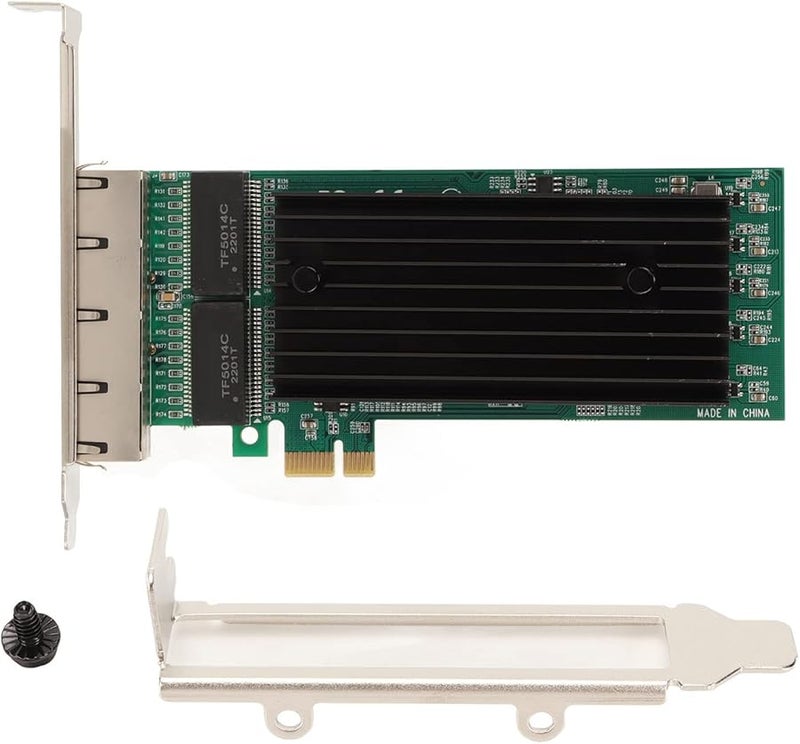 بطاقة شبكة إيثرنت جيجابت 4 منافذ PCIe مع وحدة تحكم JL82576EB للخوادم - Image 2