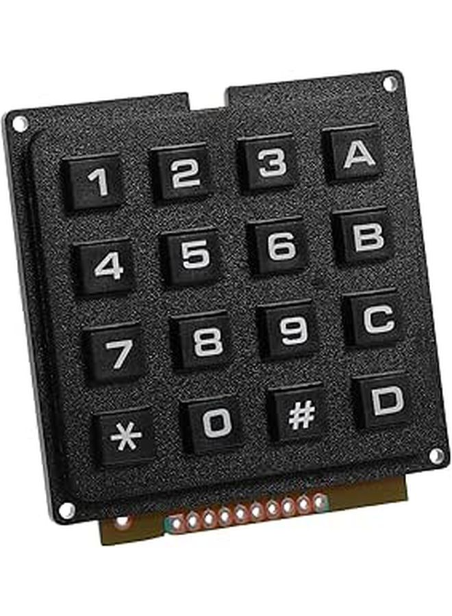 Industrial Matrix Membrane Keypad 12 Key Array Durable Tactile Responsive Keyboard - Image 1