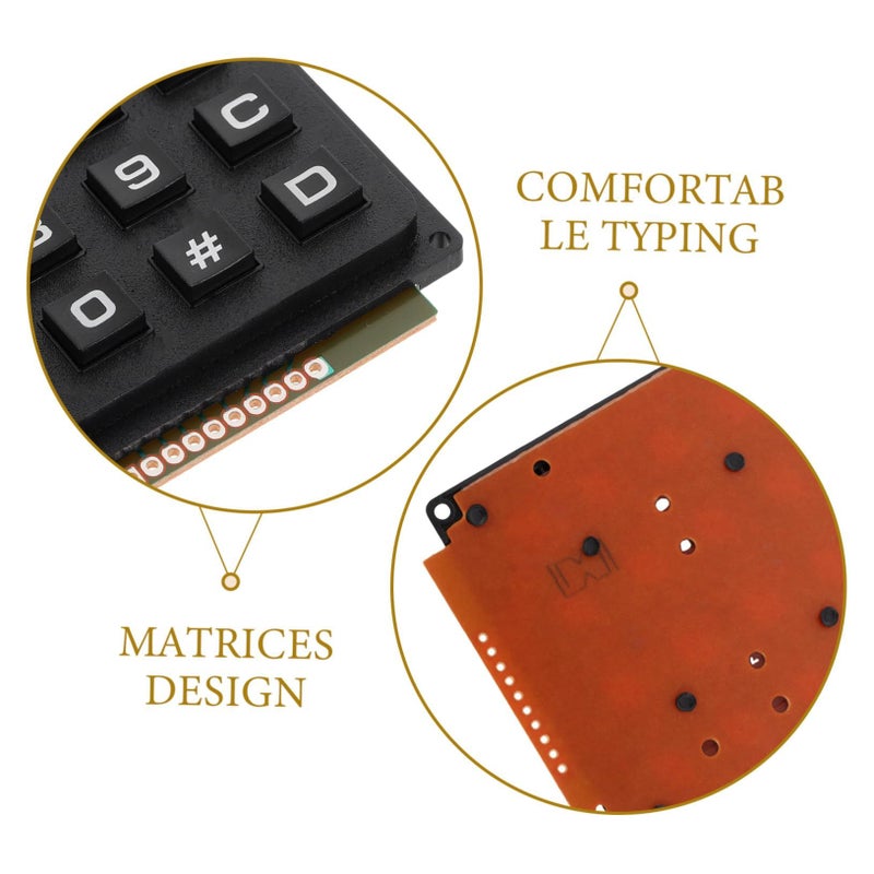 Industrial Matrix Membrane Keypad 12 Key Array Durable Tactile Responsive Keyboard - Image 4