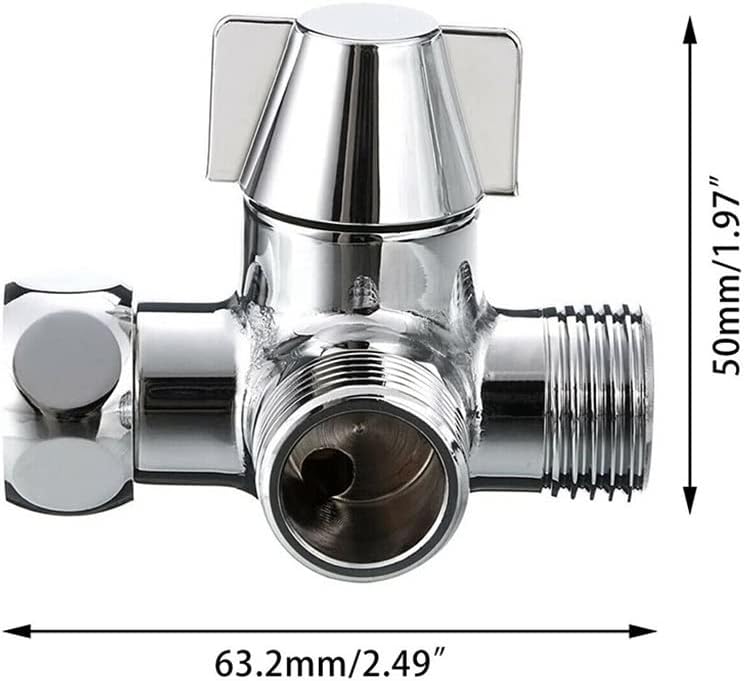 1 2 Inch 3 Way Outlet Sink Faucet Diverter Valve Water Separator Tap Splitter - Image 3